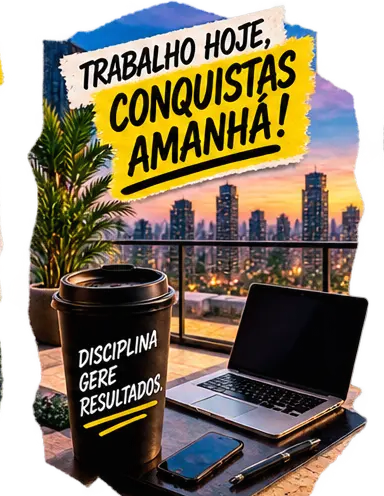 Trabalho hoje, conquistas amanhã