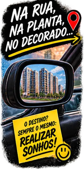Na rua, na planta, no decorado