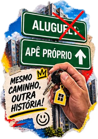 Aluguel não, apê próprio